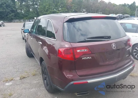2012 Acura Mdx Technology Package z USA, uszkodzony, nr VIN 2HNYD2H49CH529063